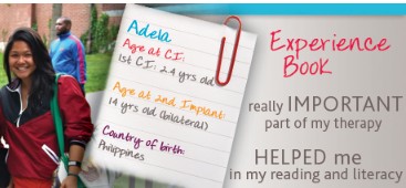 Experience books for cochlear implant for a young adult.
